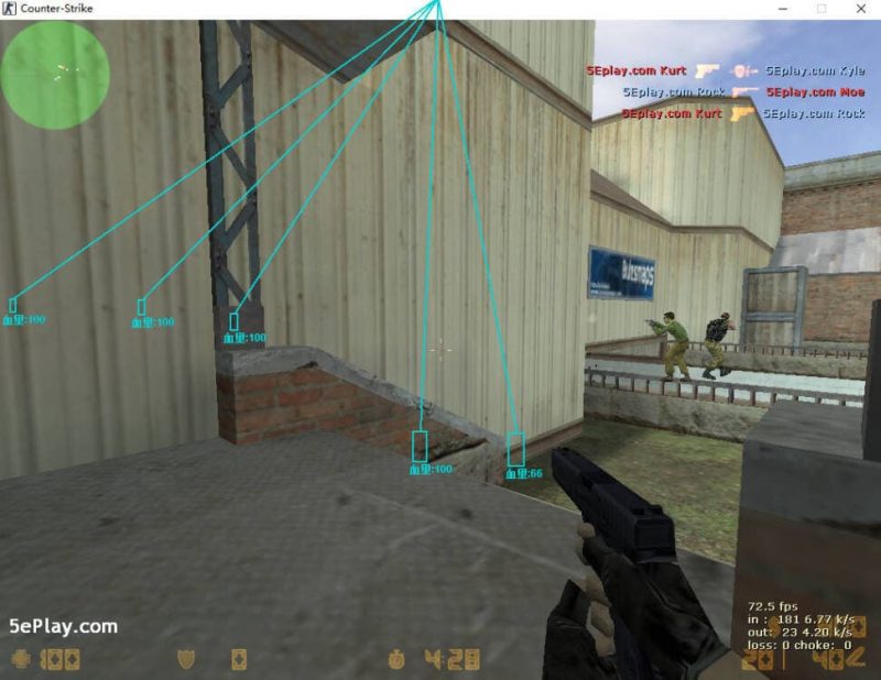 CS1.6原创D3D方框透视、射线、显血源码C/C++-学技术网