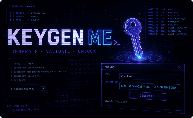 【算法训练】- 08.KeygenMe #1-学技术网